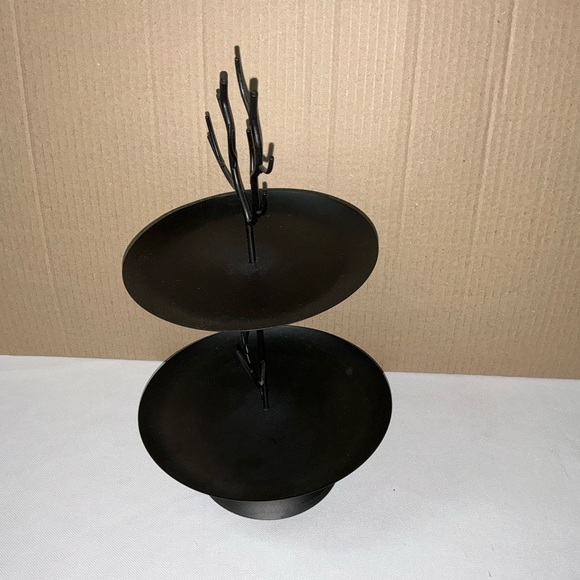 Halloween Crooked Style Tree Deer Antlers Two-Tier Metal Stand - Picture 13 of 13